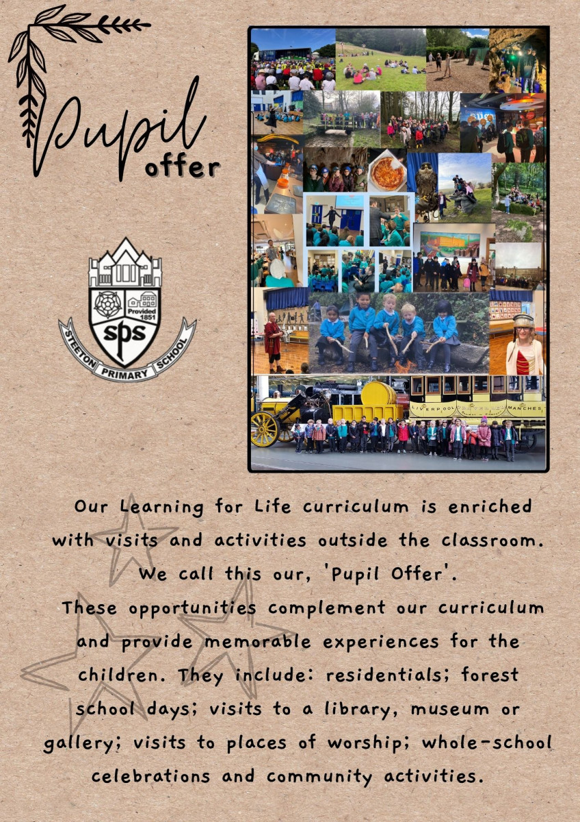 Pupil Offer Steeton Primary School